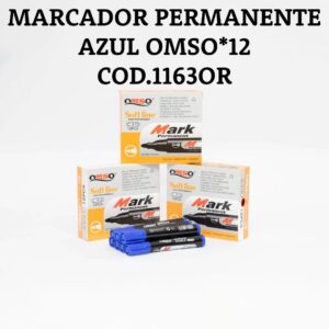 MARCADOR PERMANENTE AZUL OMSO