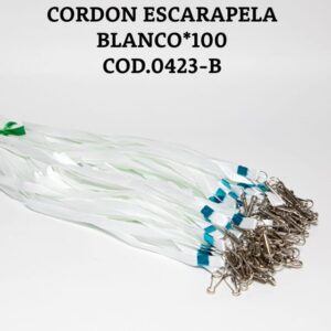 CORDON ESCARAPELA BLANCO